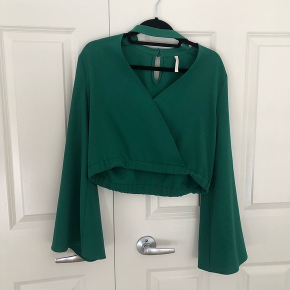Zara green blouse - Picture 3 of 4